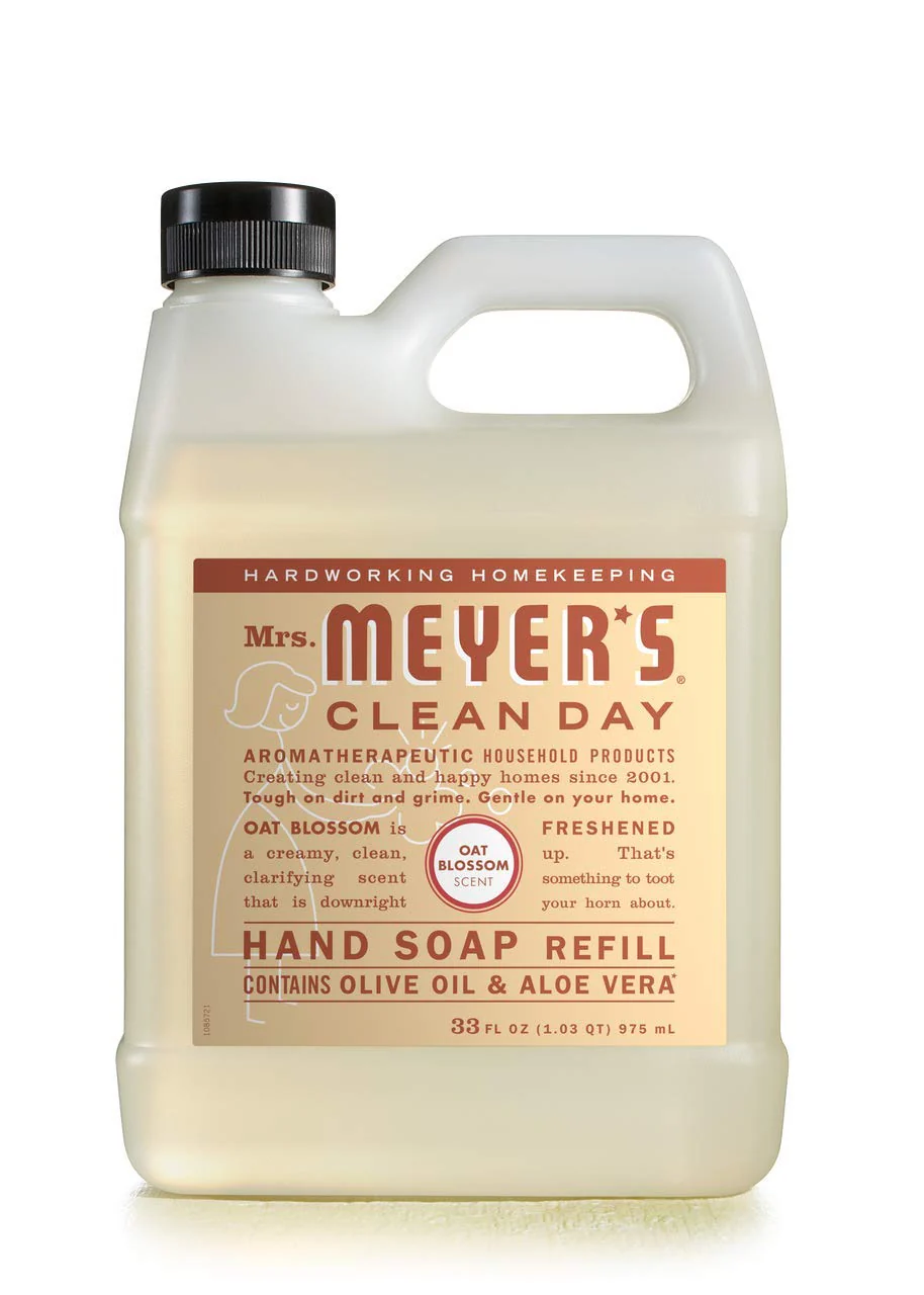 Mrs. Meyers Liquid Hand Soap Refill Oat Blossom - 33oz/6pk