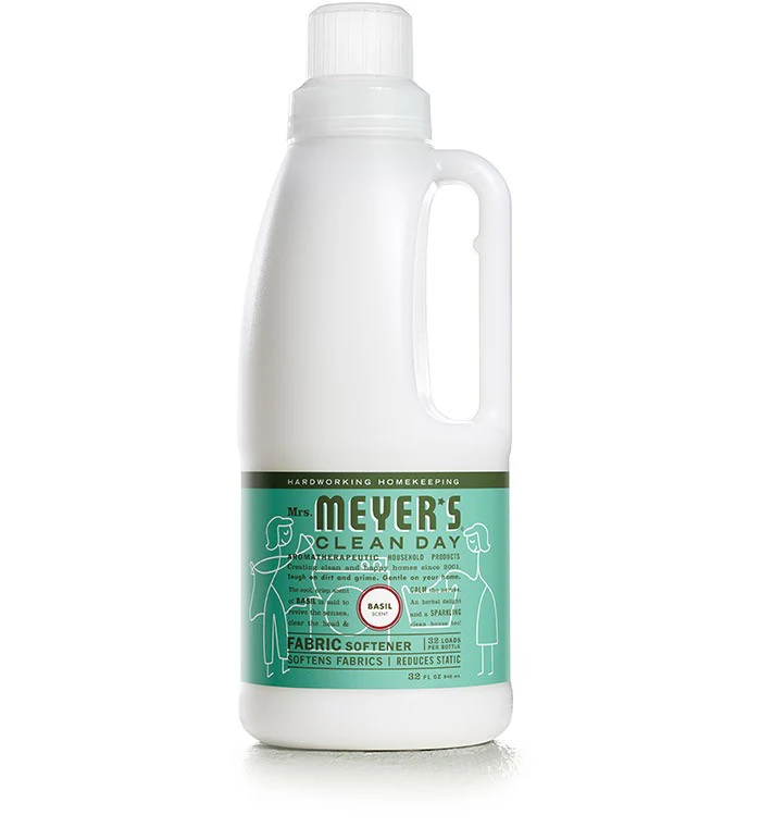 Mrs. Meyers Softener Basil - 32oz/6pk