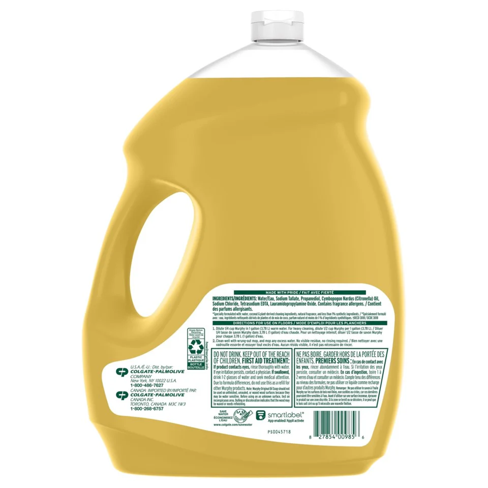 Murphy Oil Soap Concentrated Wood Cleaner Original - 145oz/4pk - Image 2