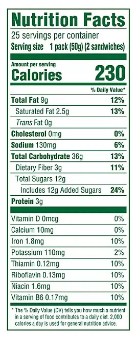 Nabisco Belvita Dark Chocolate Creme Breakfast Biscuits - 2ct/25pk - Image 2