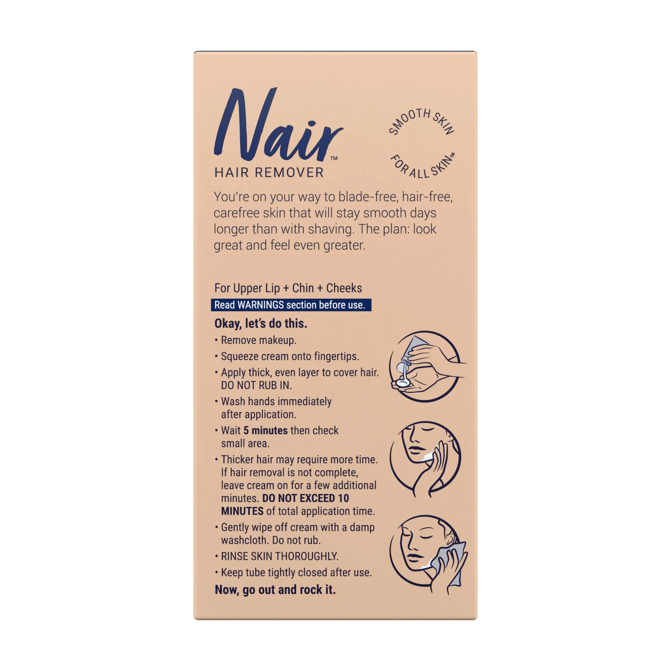 Nair Face Cream Sweet Almond Oil - (3x2.0)oz/4pk - Image 2