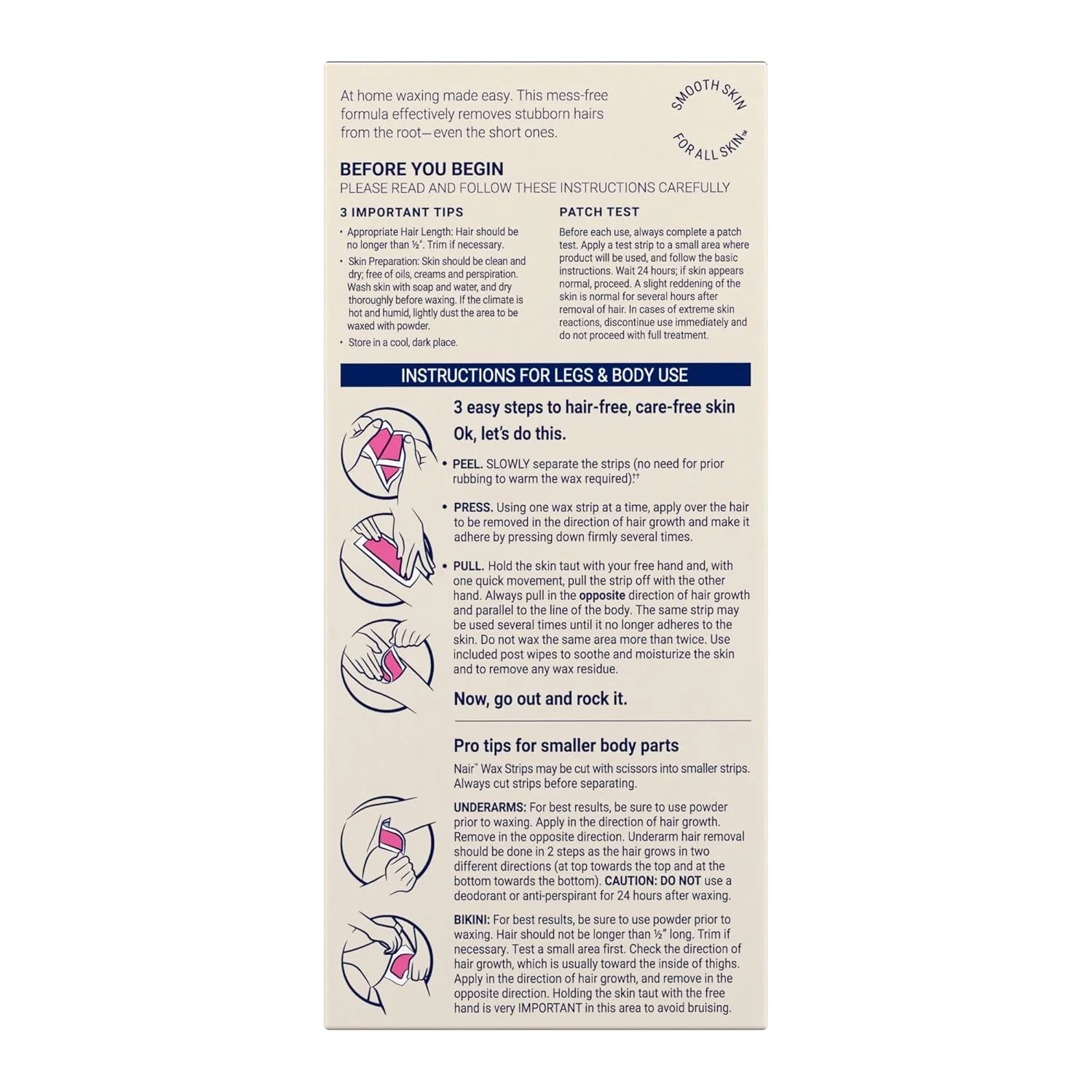 Nair Wax Strips Body - (3x40)ct/4pk - Image 2