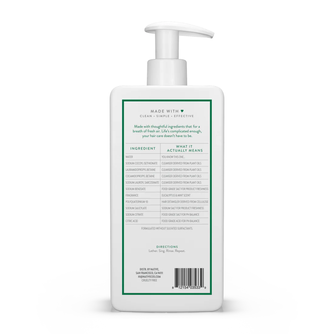 Native Eucalyptus & Mint Scalp Detox 2-In-1 - 16.5oz/6pk - Image 2