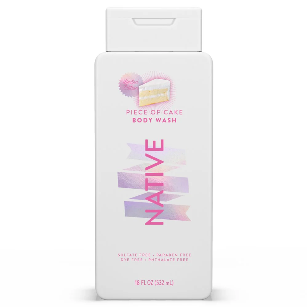 Native Limited Edition Piece of Cake Body Wash - 18oz/6pk
