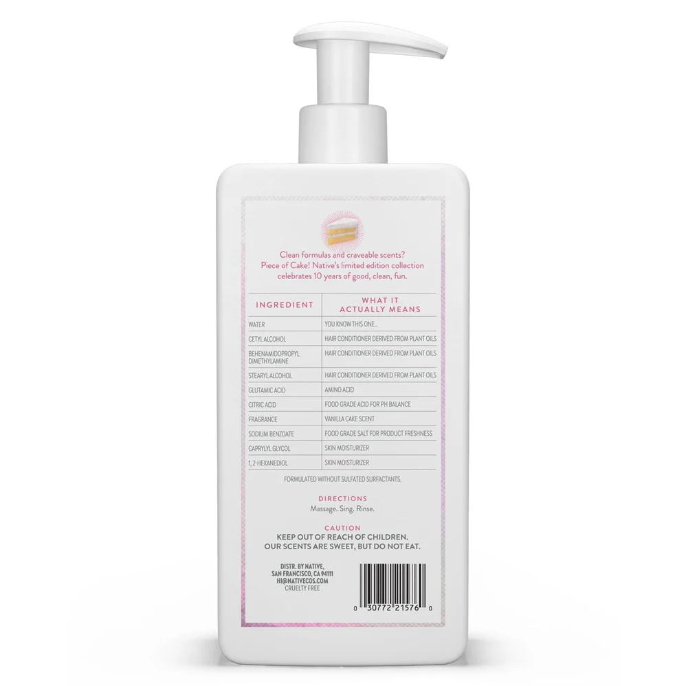 Native Limited Edition Piece Of Cake Conditioner - 16.5oz/6pk - Image 2