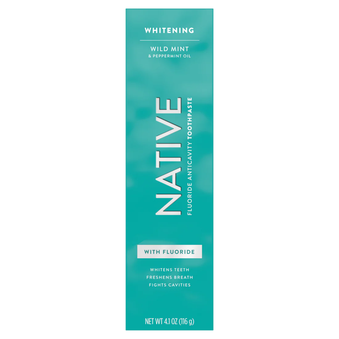 Native Whitening Wild Mint & Peppermint Oil Fluoride Toothpaste - 4.1oz/24pk