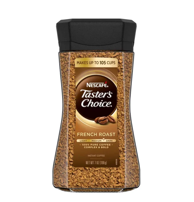 Nescafe Taster's Choice French Roast Glass - 7oz/4pk
