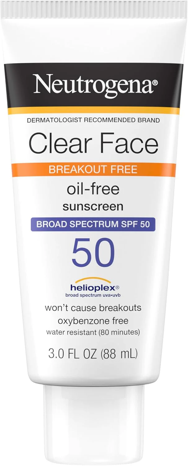 Neutrogena Clear Face Liquid Lotion SPF50 - 3oz/3pk