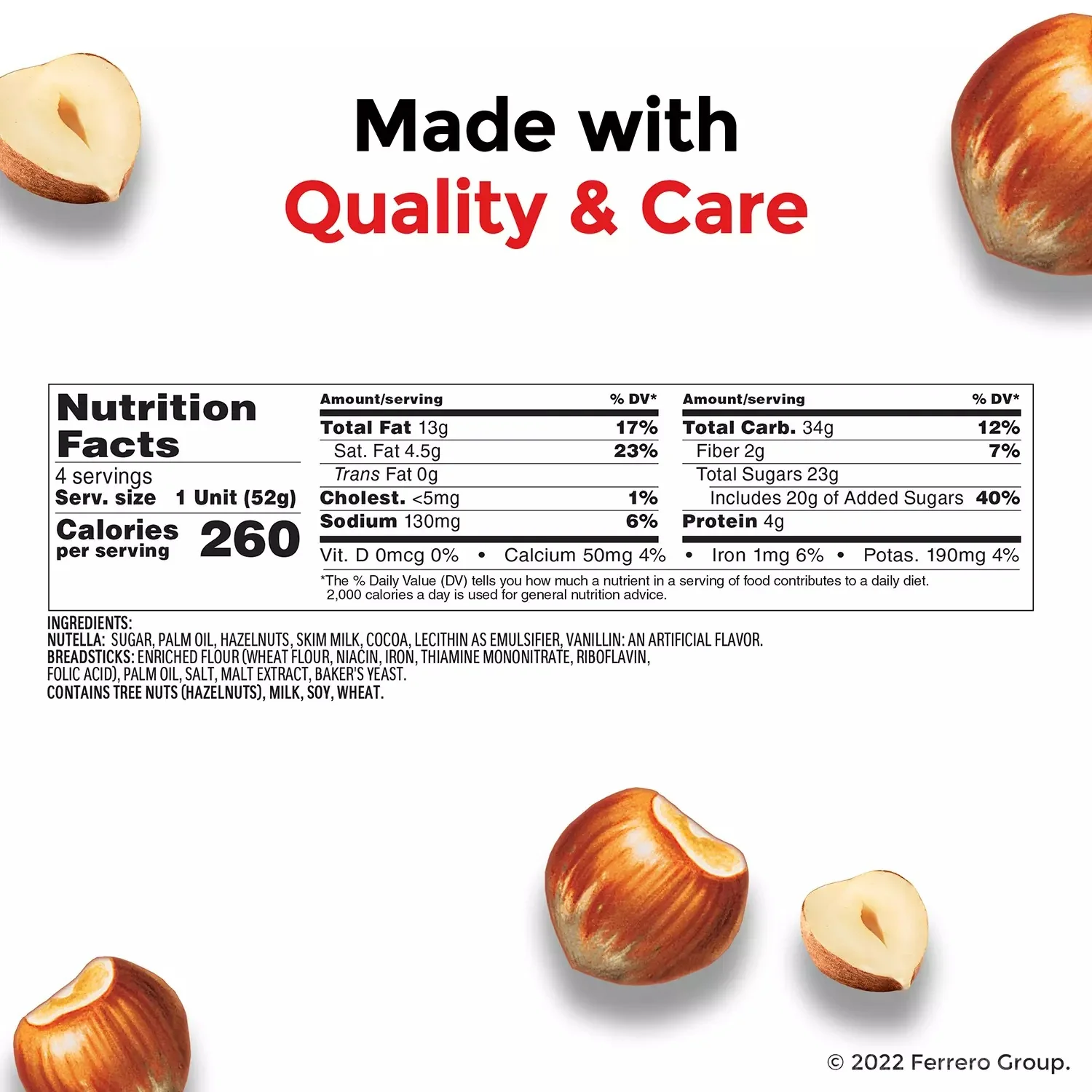 Nutella & GO! Hazelnut and Cocoa Spread + Breadsticks - 1.8oz/16pk - Image 2
