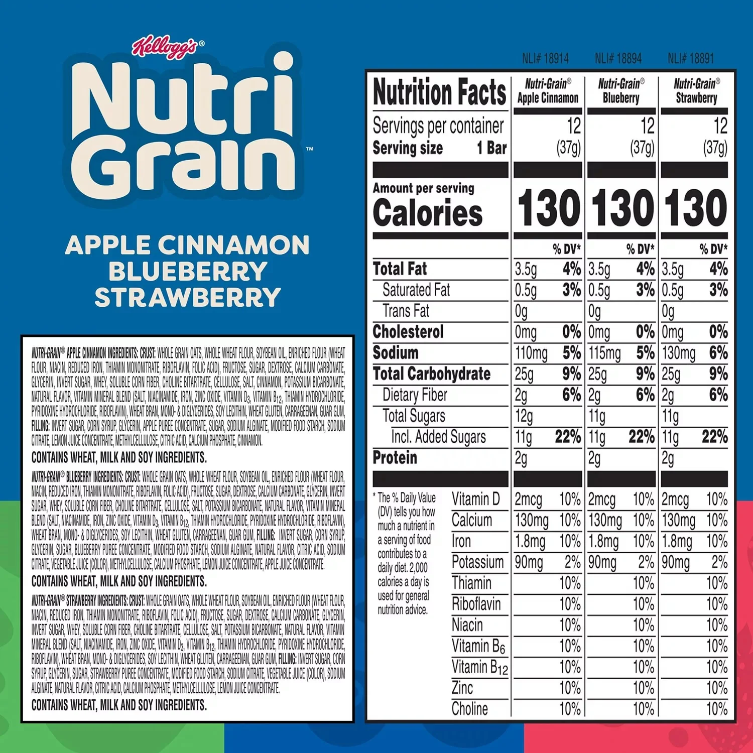 Nutri-Grain Bars Variety Pack - (36x1.3)oz/1pk - Image 2