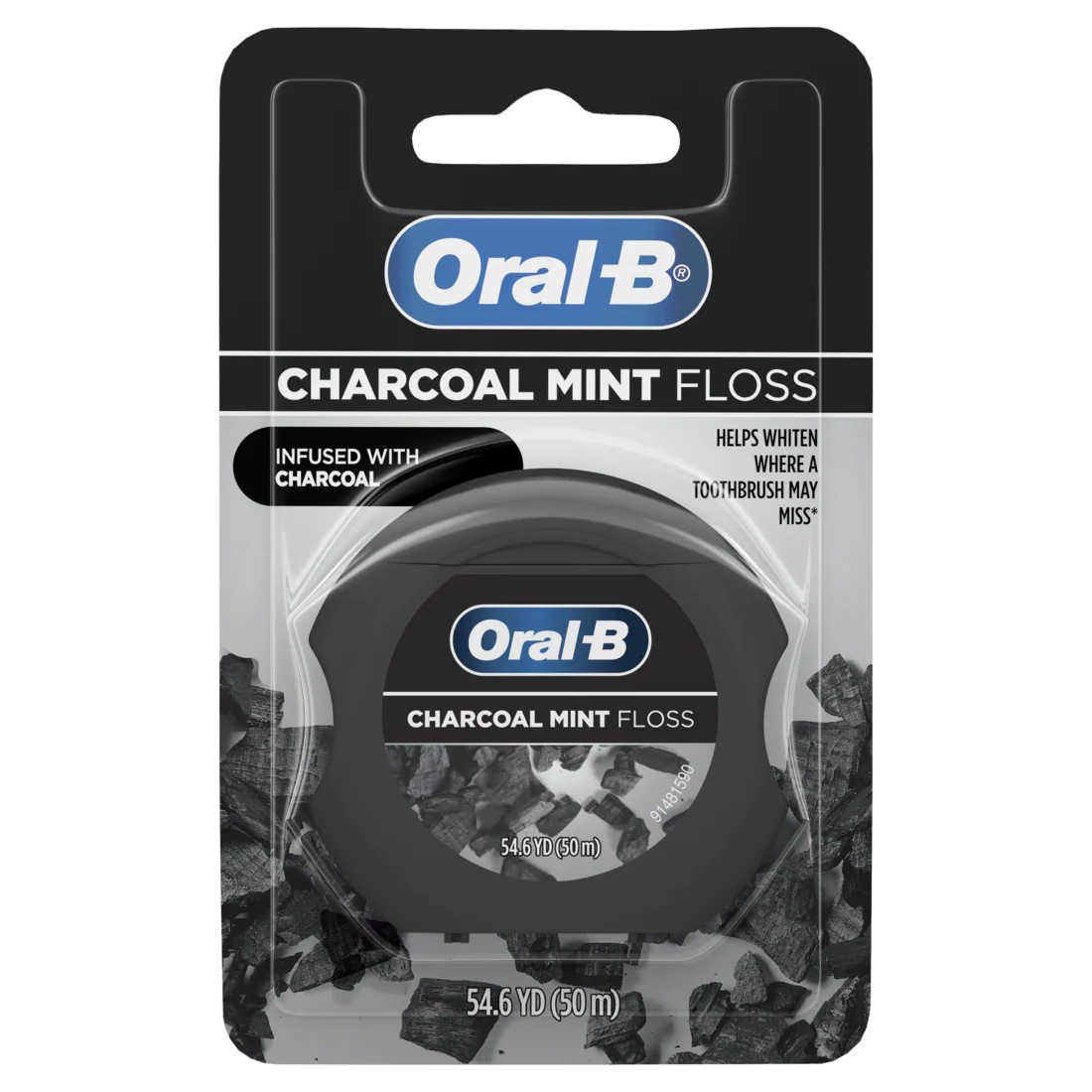 Oral-B Floss Charcoal Mint Manual Floss - 50m/6pk