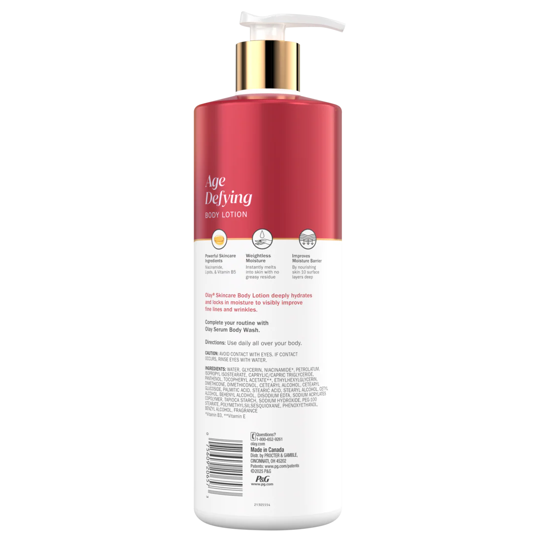 Olay Age Defying Body Lotion With Niacinamide And Vitamin B5 Even Fine Lines And Wrinkles - 17oz/6pk - Image 2