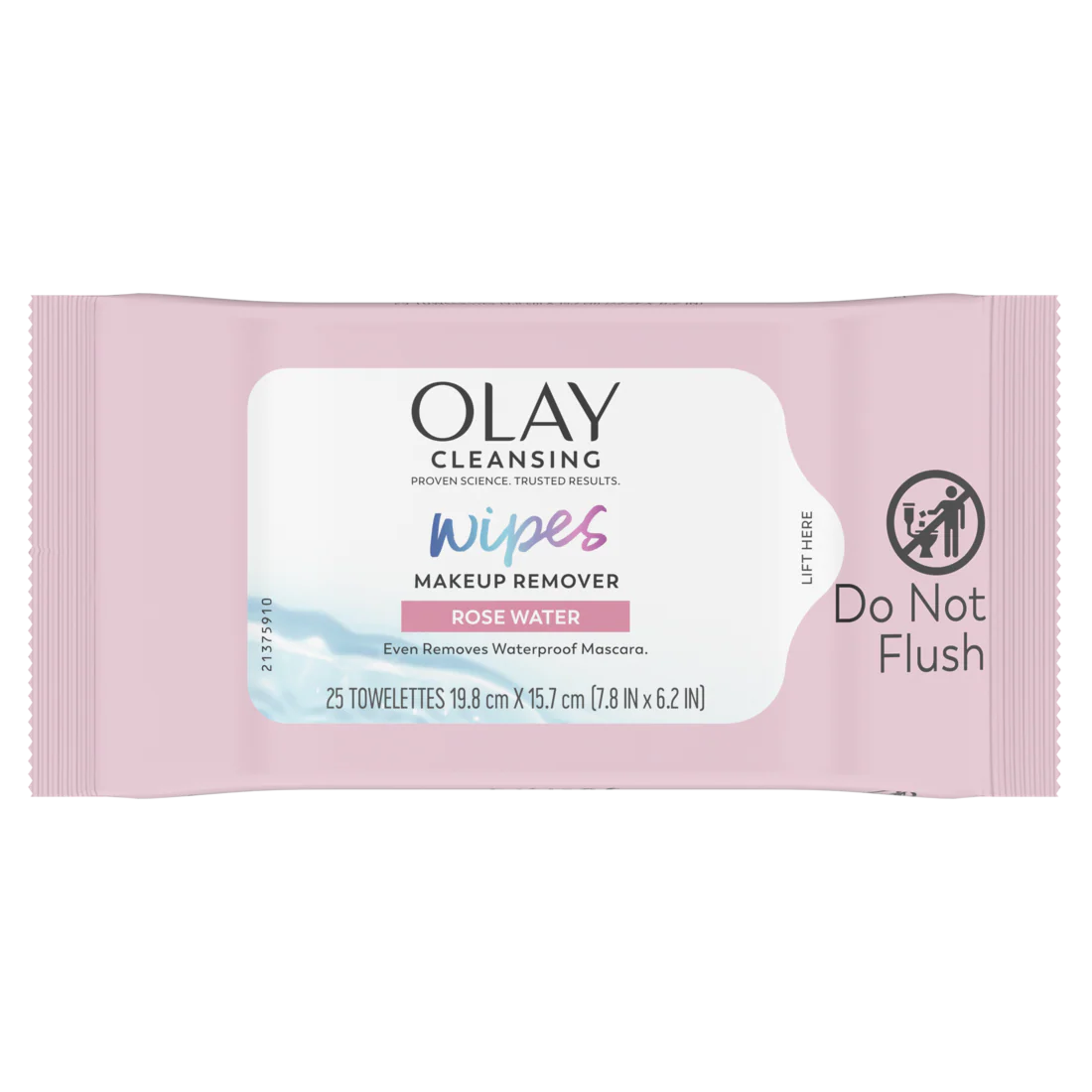 Olay Cleanse Makeup Remover Wipes Rose Water - 25ct/12pk