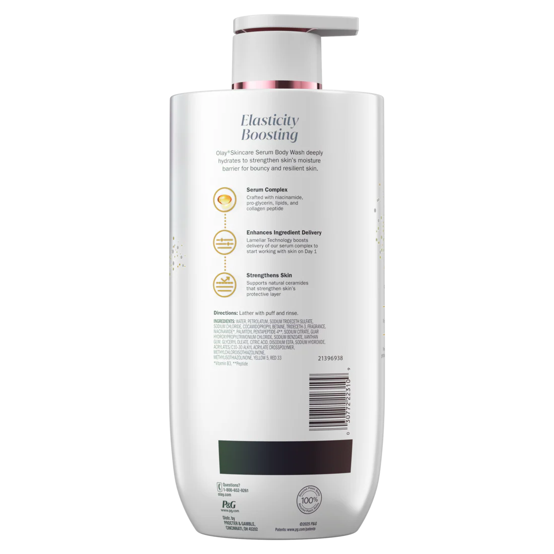 Olay Elasticity Boosting Body Wash With Collagen Peptide Serum Complex - 28oz/4pk - Image 2