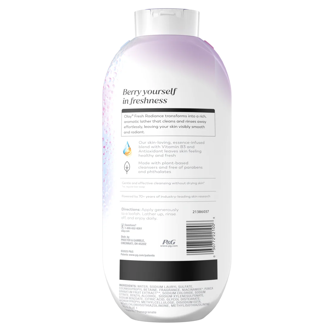 Olay Fresh Radiance Body Wash With Essence Of Berries Frescas Vitamin B3 And Antioxidant Blend - 22oz/4pk - Image 2