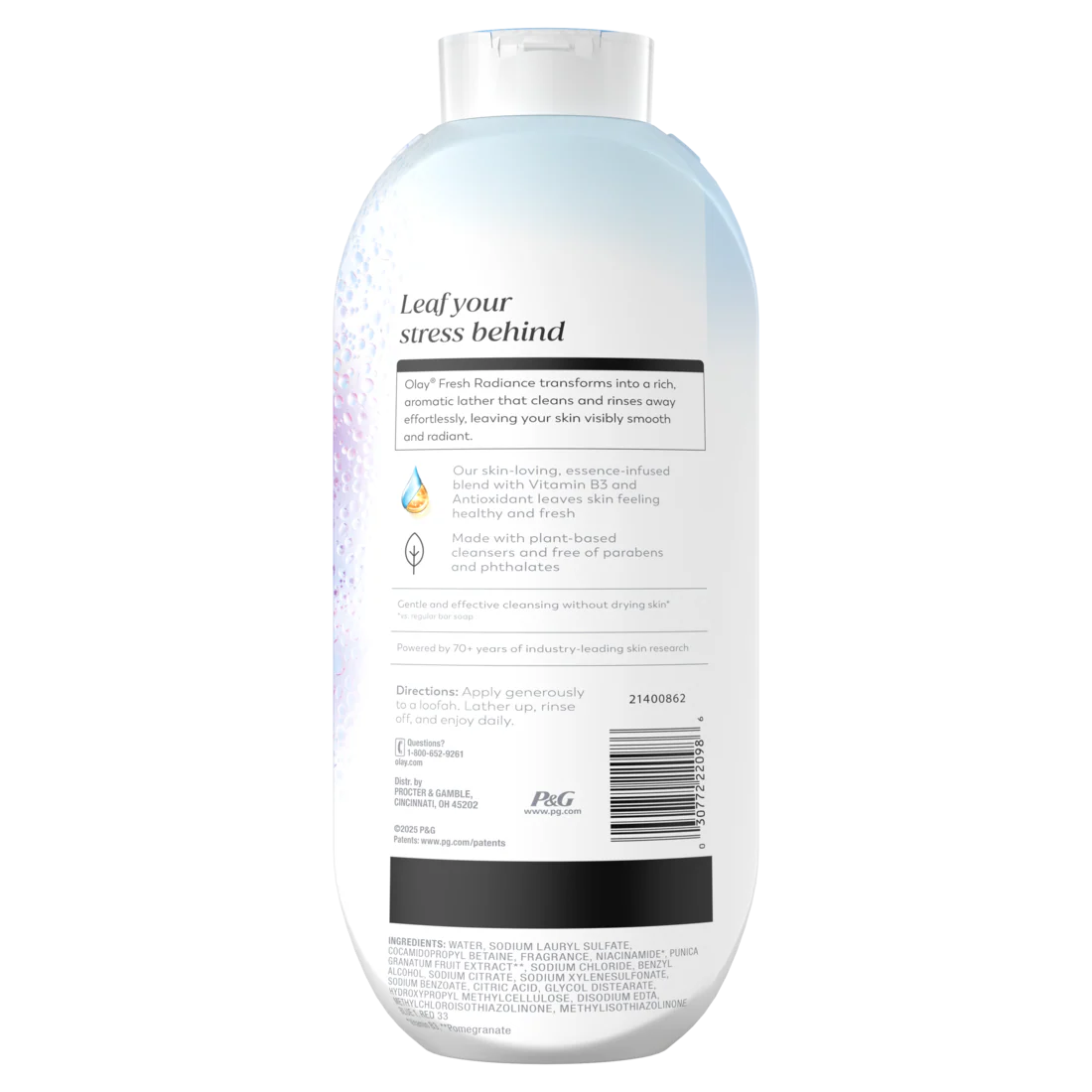 Olay Fresh Radiance Body Wash With Essence Of Birch Water And Lavender Vitamin B3 And Antioxidant Blend - 22oz/4pk - Image 2