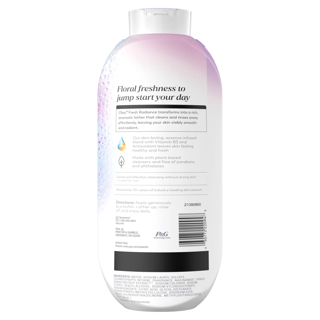 Olay Fresh Radiance Body Wash With Essence Of Orchid And Black Currant Vitamin B3 And Antioxidant Blend - 22oz/4pk - Image 2