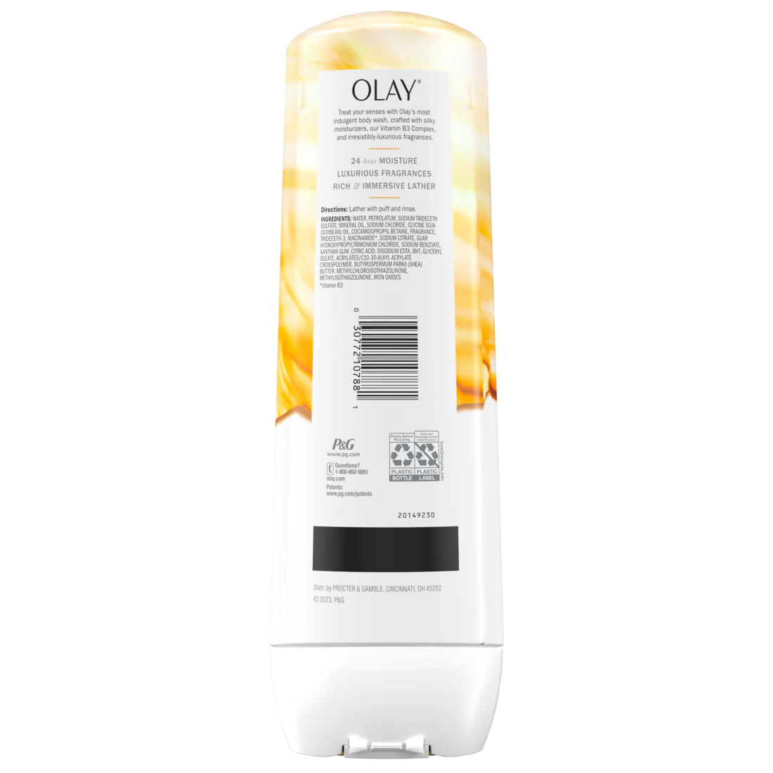 Olay Indulgent Moisture Body Wash Infused With Vitamin B3 Notes Of Mango Butter And Vanilla Orchid - 20oz/4pk - Image 2