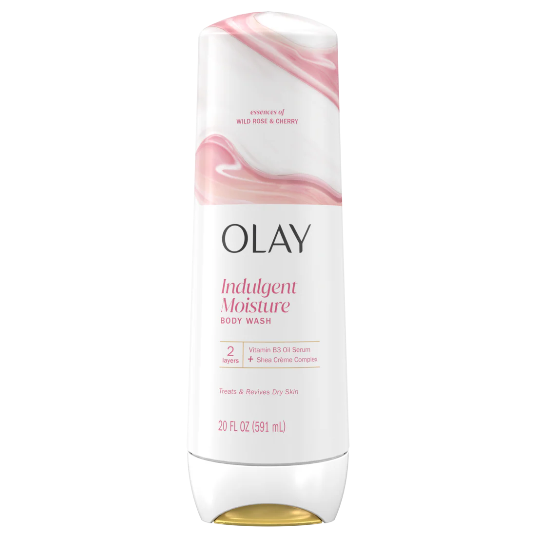 Olay Indulgent Moisture Body Wash Infused With Vitamin B3 Notes Of Rose And Cherry Creme - 20oz/4pk