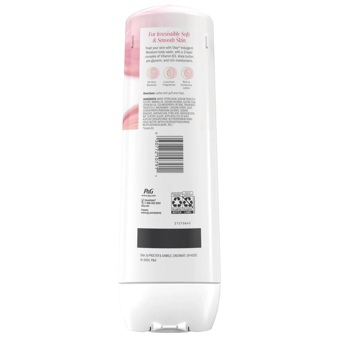 Olay Indulgent Moisture Body Wash Infused With Vitamin B3 Notes Of Rose And Cherry Creme - 20oz/4pk - Image 2