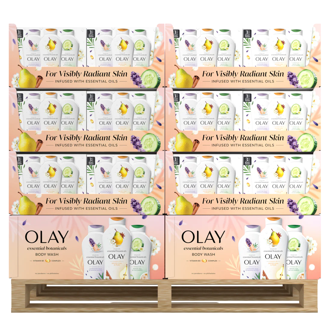 Olay Infused with Essential Botanicals Body Wash - (3x23.6)oz/240pk