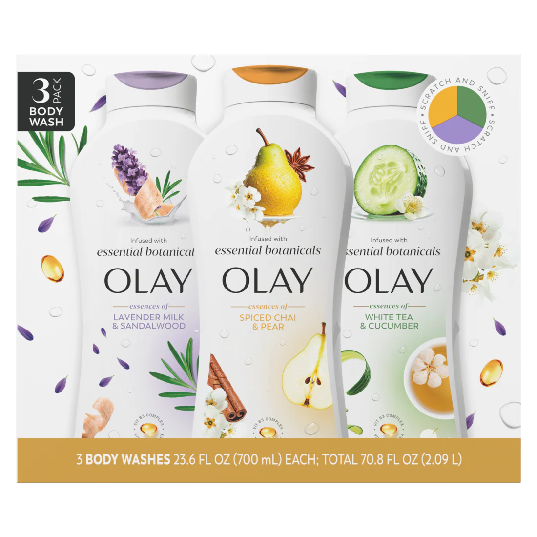 Olay Infused with Essential Botanicals Body Wash - (3x23.6)oz/240pk - Image 2