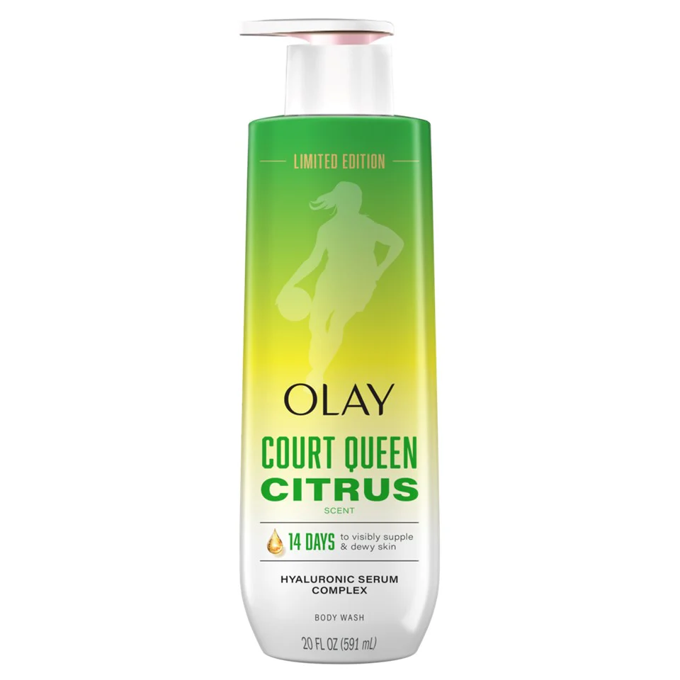 Olay Intensely Hydrating Body Wash With Hyaluronic Serum Complex Court Queen Citrus Scent - 20oz/4pk