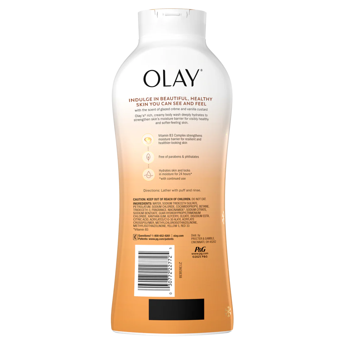 Olay Limited Edition Moisturizing Body Wash Spoonful of Sugar Hydrating Body Wash - 22oz/4pk - Image 2