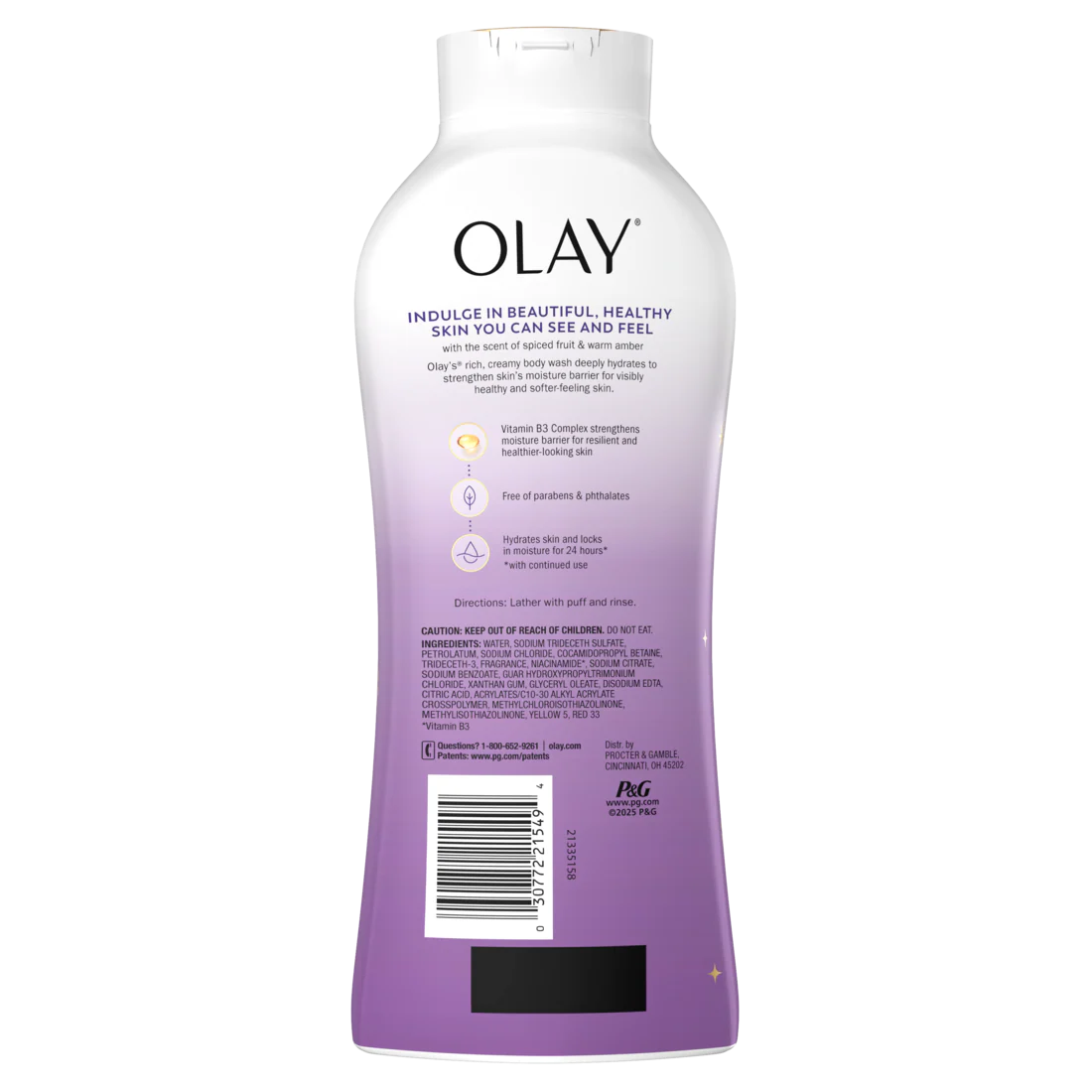 Olay Limited Edition Moisturizing Body Wash Visions of Sugarplums Hydrating Body Wash - 22oz/4pk - Image 2