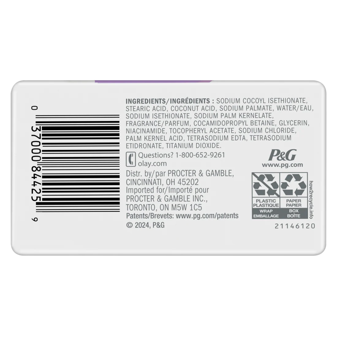Olay Age Defying Bar Soap With Vitamin E And Vitamin B3 Complex Beauty Bars - (4x3.17)oz/12pk - Image 2