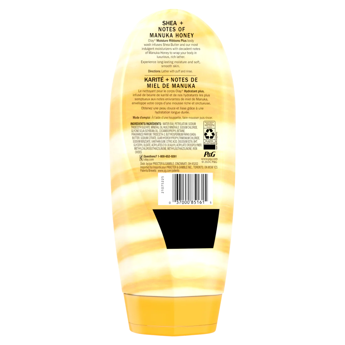 Olay Moisture Ribbons Plus Shea + Notes Of Manuka Honey Body Wash - 18oz/4pk - Image 2