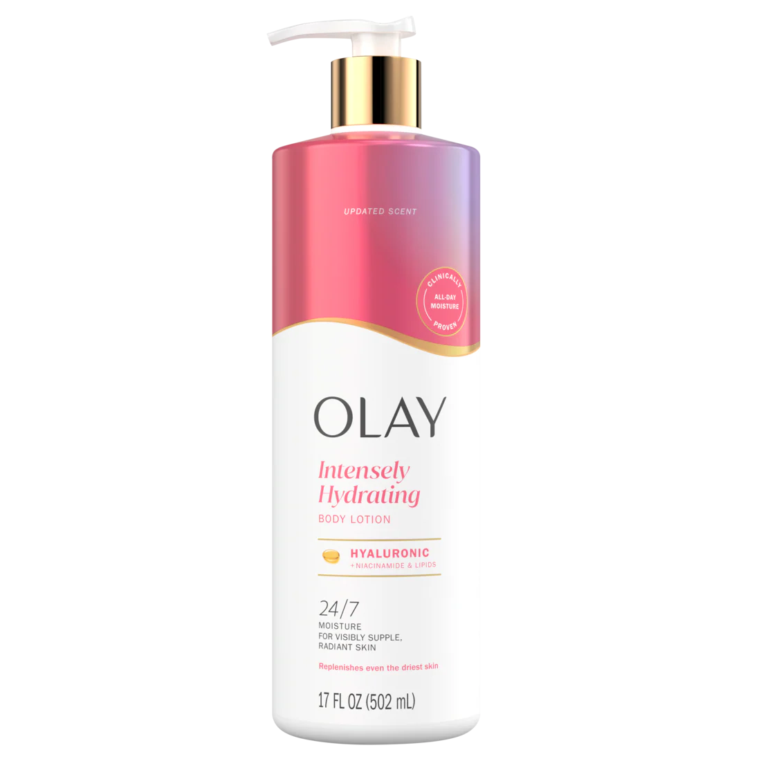Olay Intensely Hydrating Body Lotion With Hyaluronic Acid And Niacinamide - 17oz/6pk