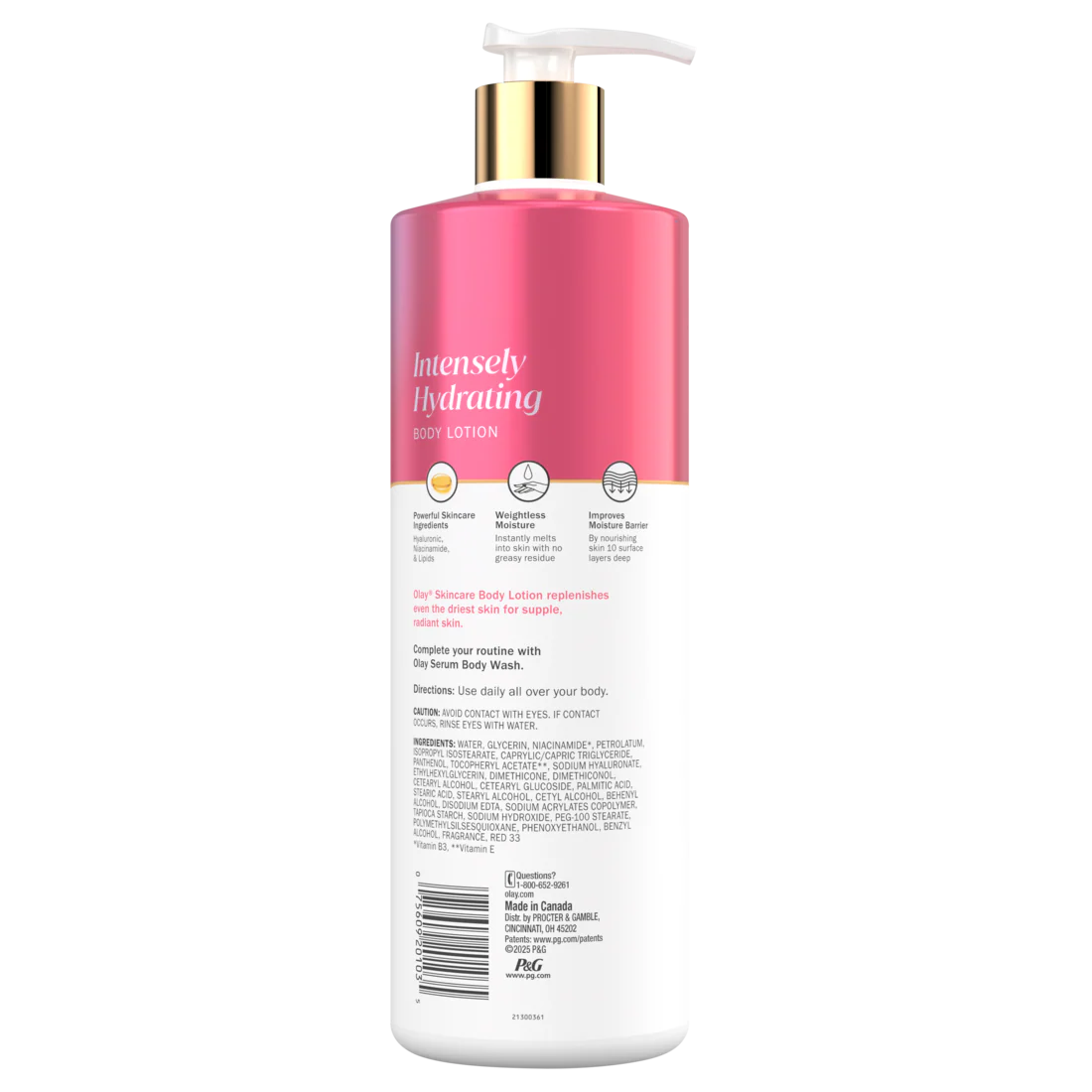 Olay Intensely Hydrating Body Lotion With Hyaluronic Acid And Niacinamide - 17oz/6pk - Image 2