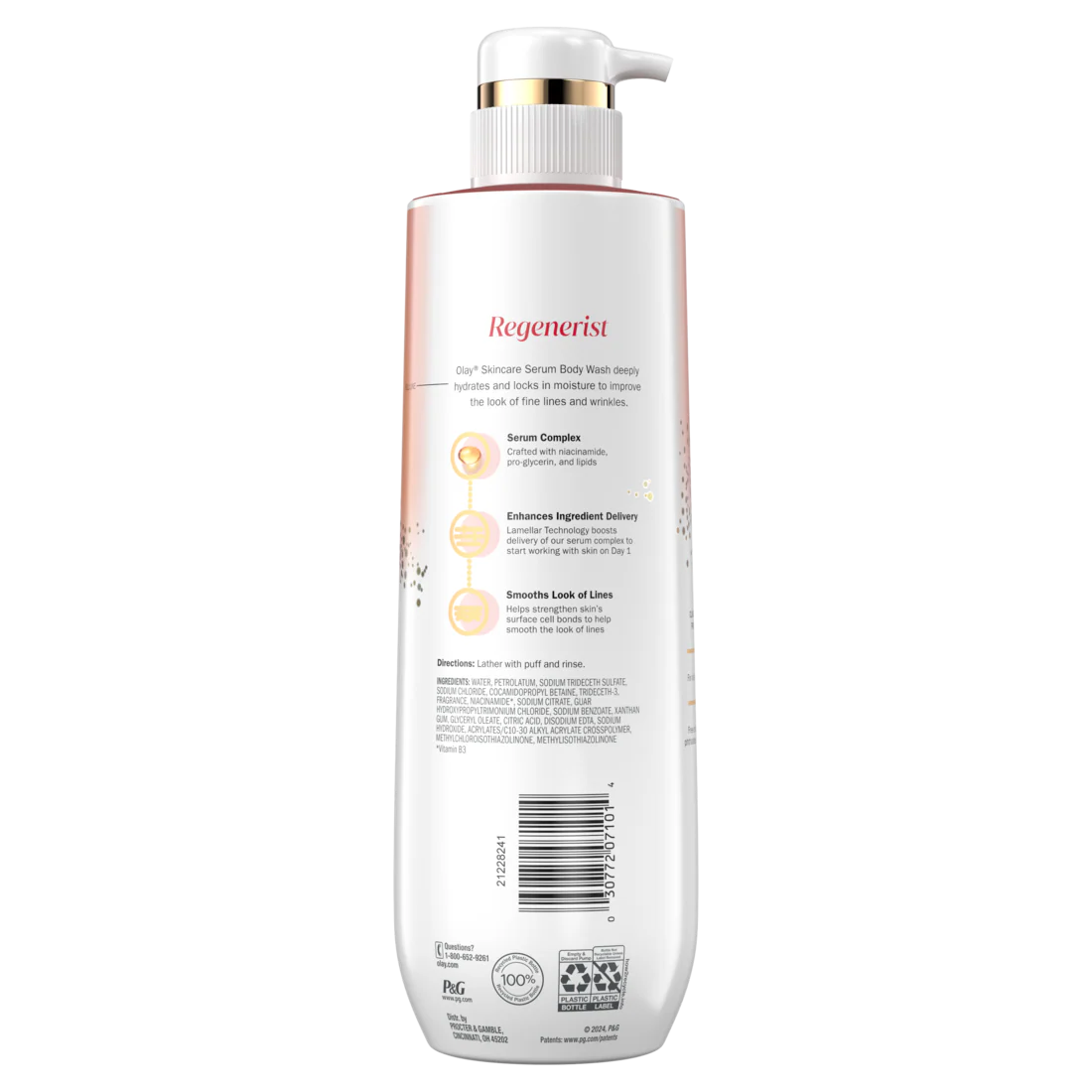 Olay Regenerist Body Wash With Niacinamide Serum Complex - 20oz/4pk - Image 2