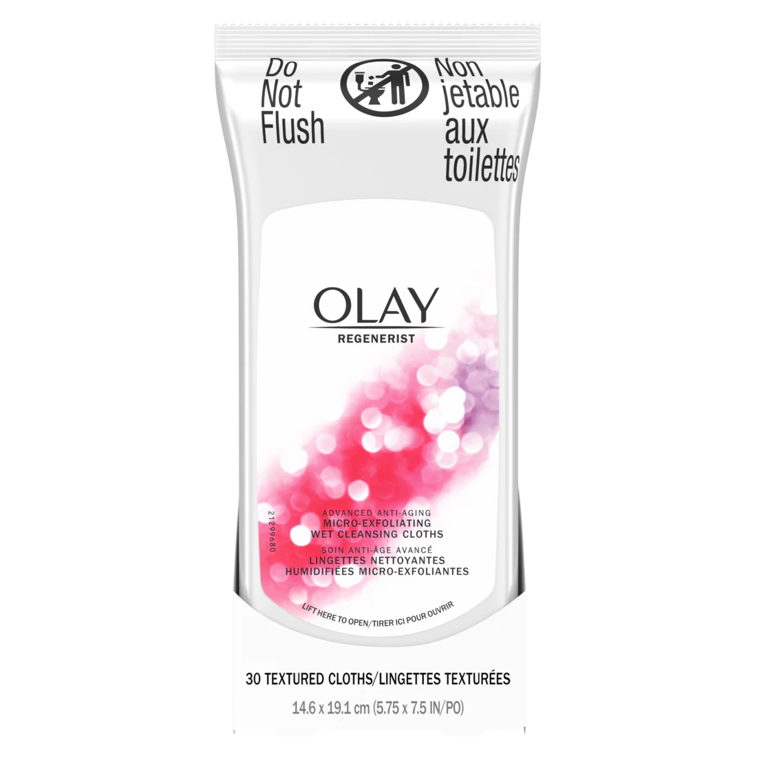 Olay Regenerist Micro-Exfoliating Wet Cleansing Cloths - 30ct/12pk