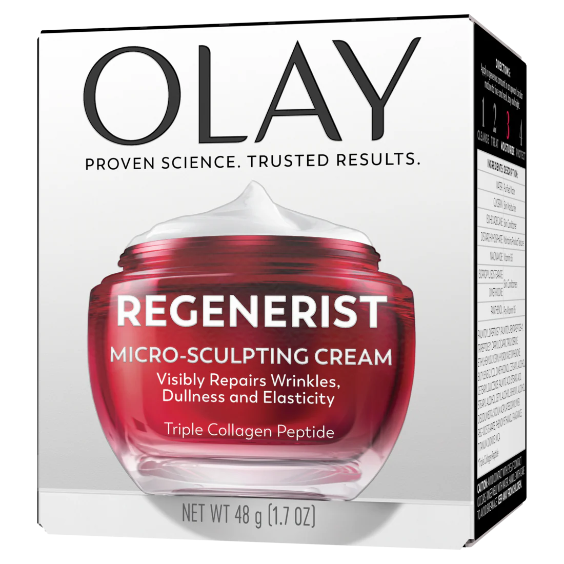 Olay Regenerist Anti-Aging Face Cream Fragrance-Free Hydrating Anti-Wrinkle Firming Moisturizer Skin Care With Triple Collagen Peptide & Niacinamide - 1.7oz/12pk