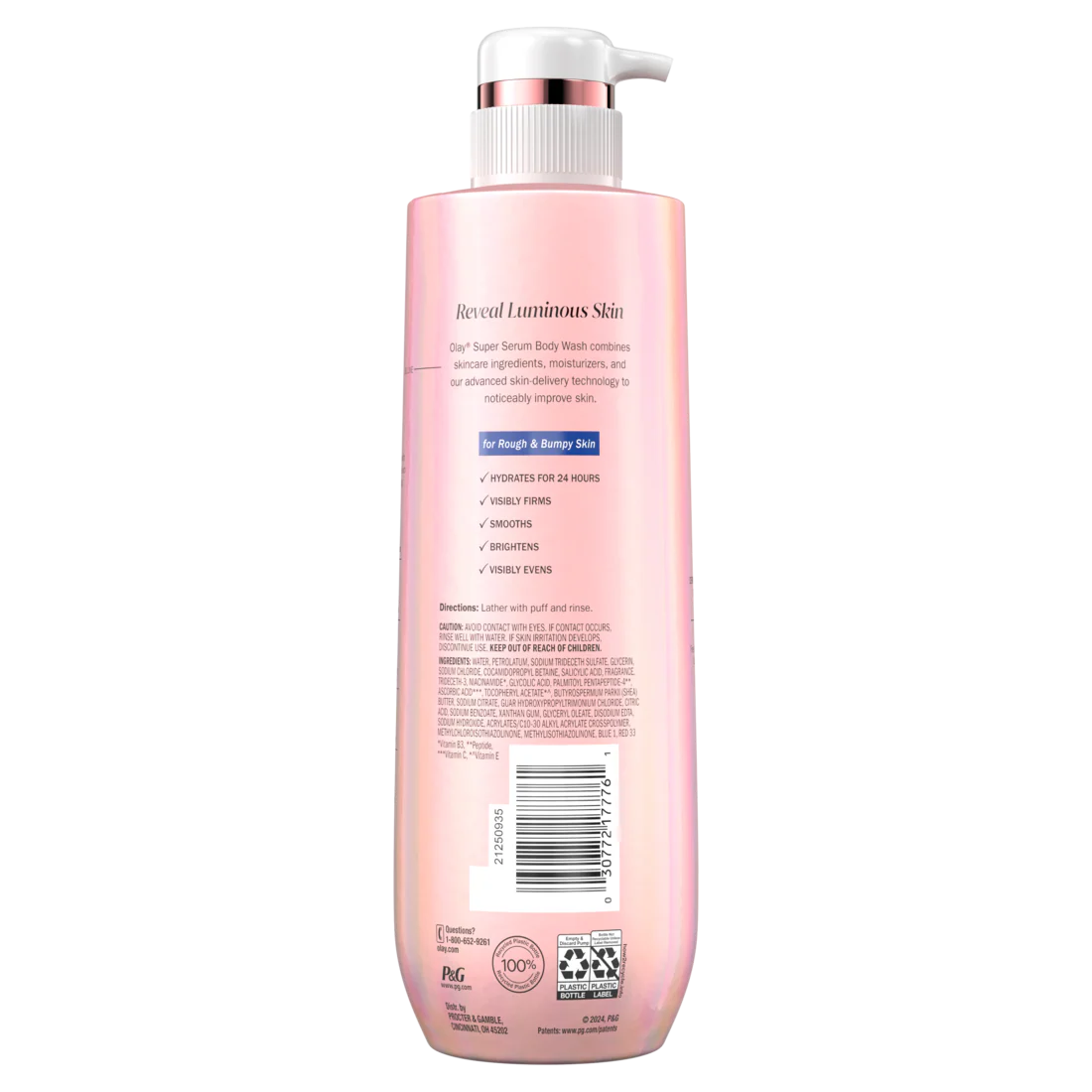 Olay Super Serum Body Wash for Rough & Bumpy Skin Serum Complex for Luminous Skin - 18.5oz/4pk - Image 2