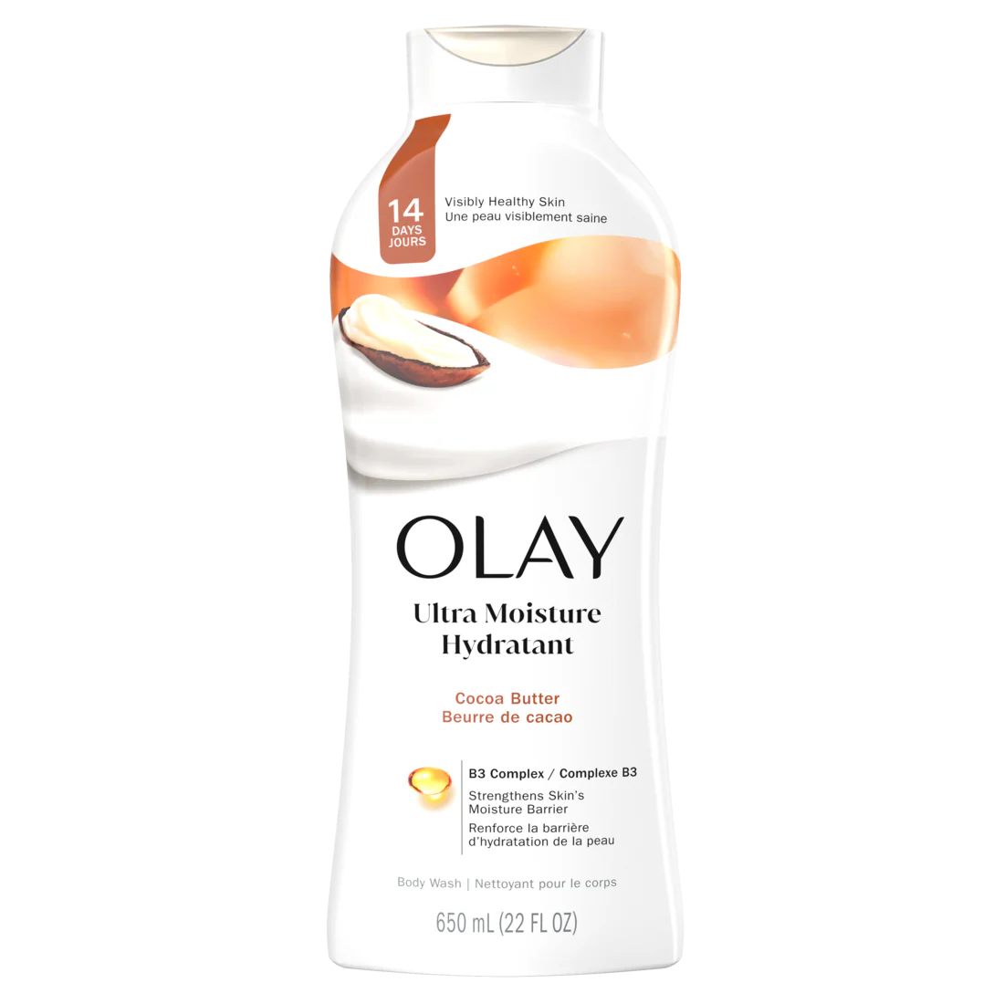 Olay Ultra Moisture With Cocoa Butter - 22oz/4pk