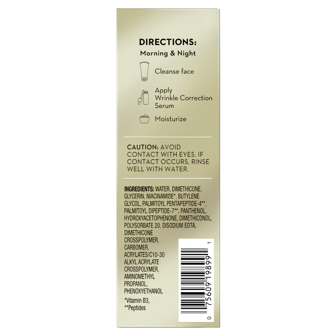 Olay Wrinkle Correction Serum with Vitamin B3+ Collagen Peptides - 1.3oz/12pk - Image 2