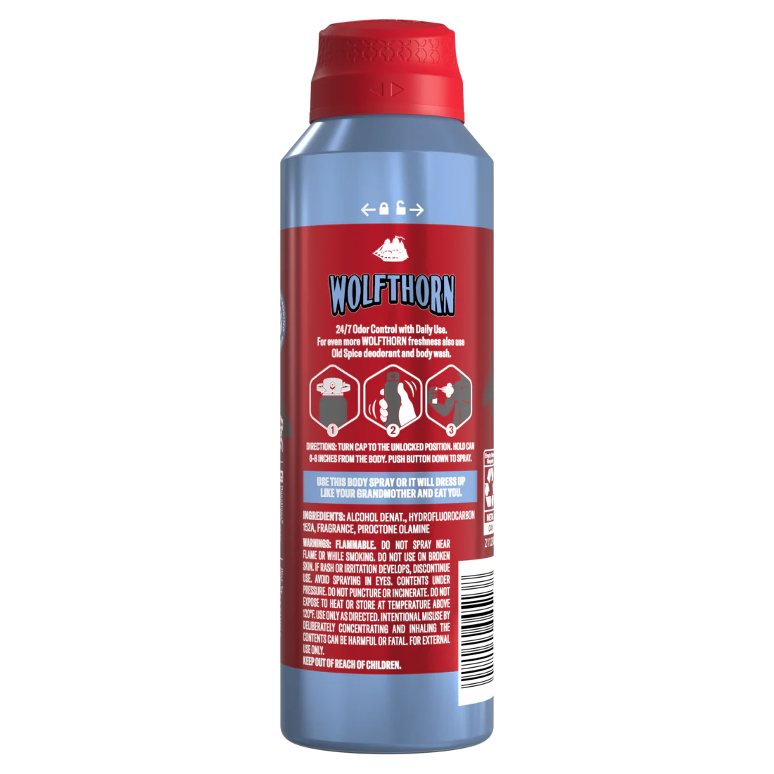 Old Spice Aluminum Free Deodorant for Men 24/7 Freshness Body Spray Long Lasting Odor Protection Cologne Quality Fragrance Wolfthorn Sweet Citrus Scent - 5.1oz/12pk - Image 2