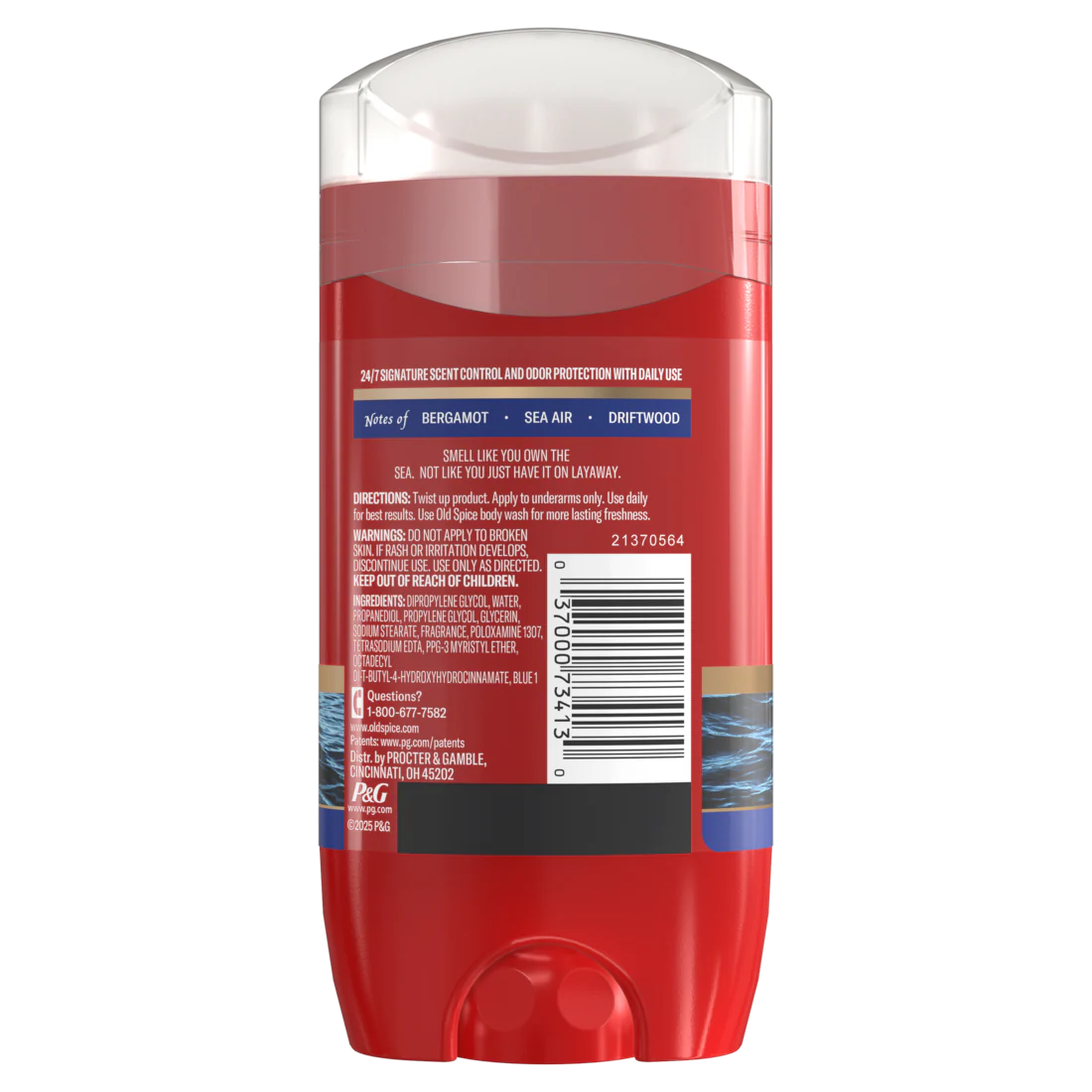 Old Spice Red Collection Deodorant For Men Captain Scent Aluminum Free Long-Lasting Fragrance - 3oz/12pk - Image 2