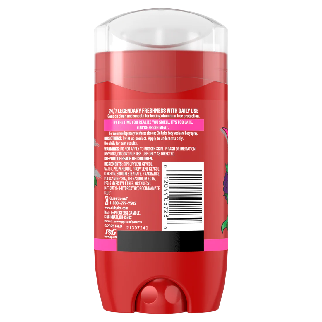 Old Spice Aluminum Free Deodorant For Men 24/7 Freshness Long Lasting Odor Protection Legendary Fragrance Raptorstrike Dark Berry Scent - 3oz/12pk - Image 2