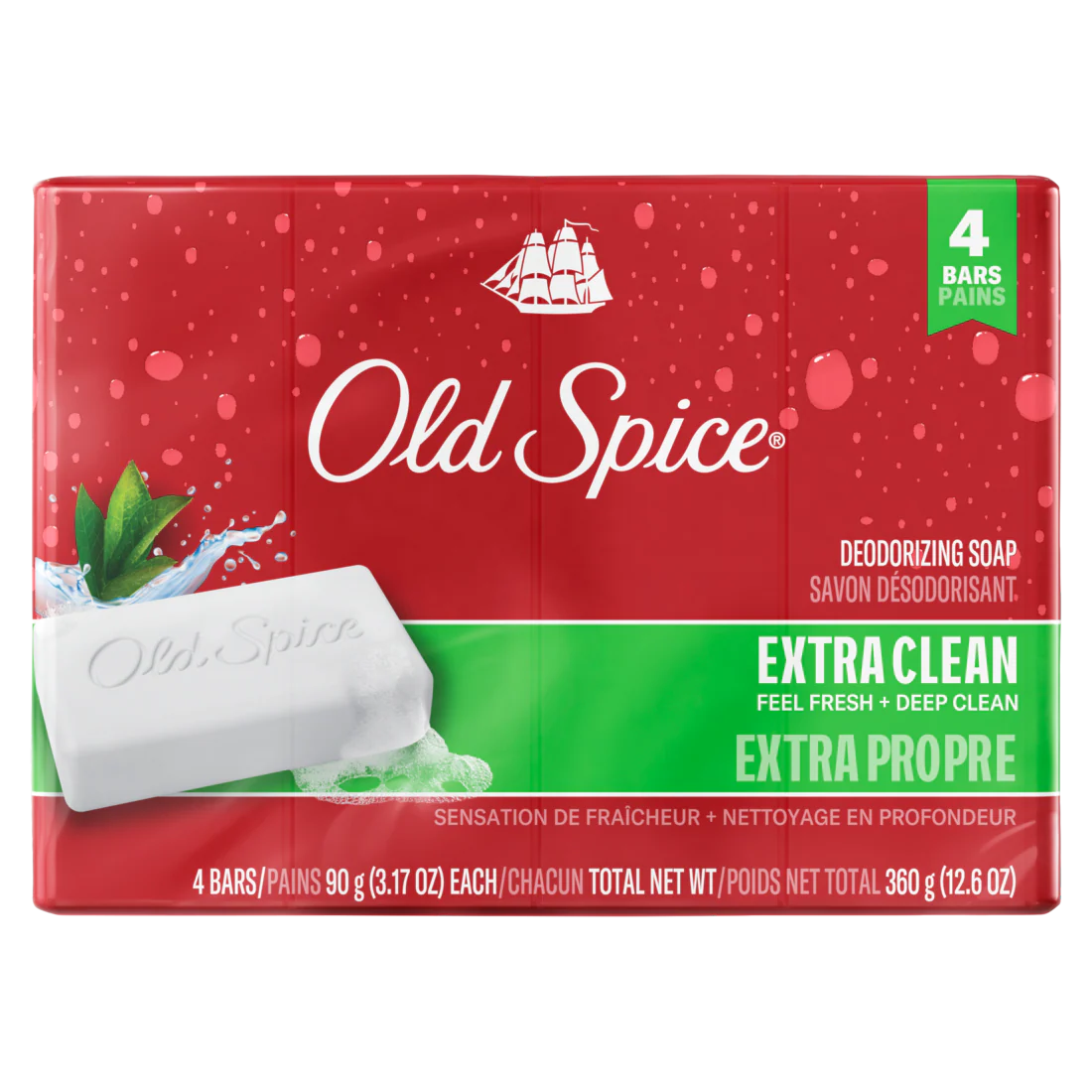 Old Spice Bar Soap for Men Extra Clean - (4x3.17)oz/12pk