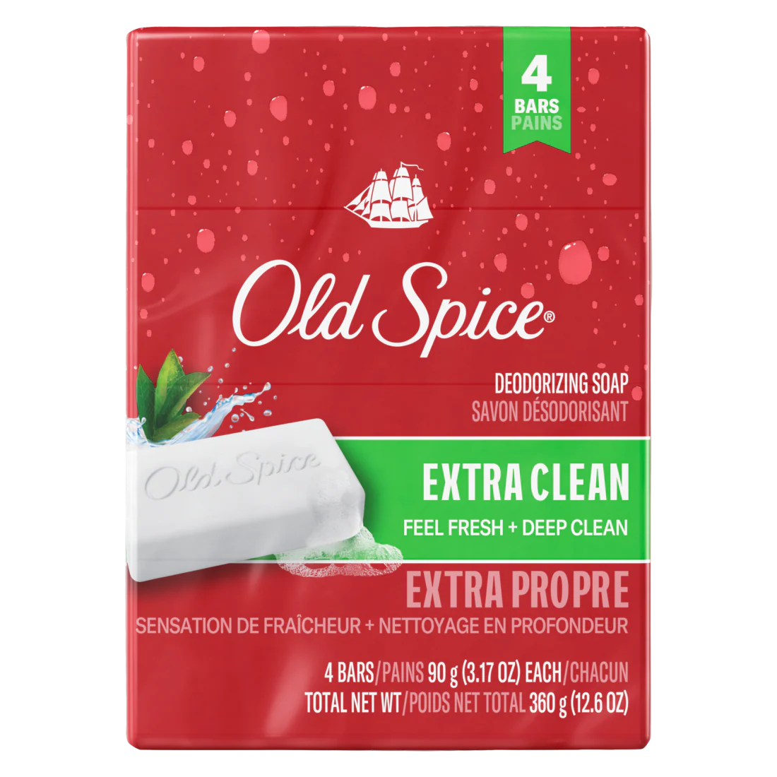 Old Spice Bar Soap for Men Extra Clean - (4x3.17)oz/12pk - Image 2