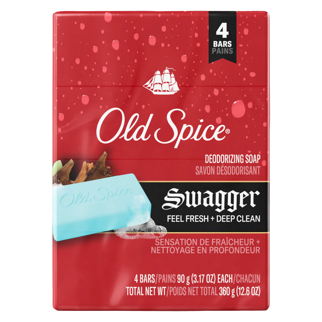 Old Spice Bar Soap For Men Swagger - (4x3.17)oz/12pk - Image 2