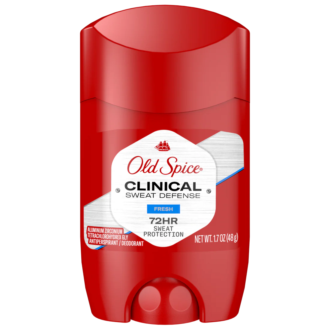 Old Spice Clinical Strength Antiperspirant and Deodorant for men 72H Sweat Protection Fresh Scent Scent Invisible Solid Stick - 1.7oz/12pk