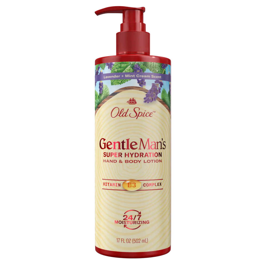 Old Spice Gentleman's Blend Super Hydration Hand & Body Lotion Lavender & Mint - 17oz/4pk