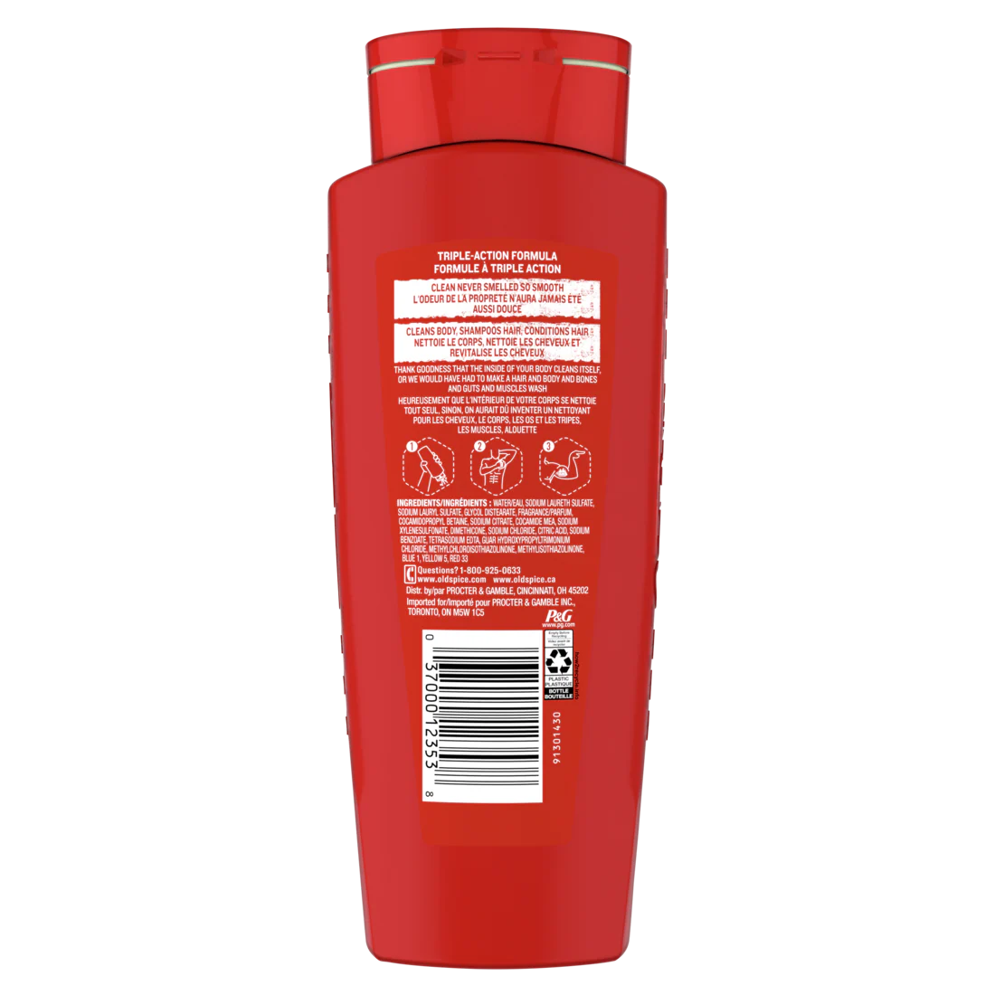 Old Spice High Endurance Hair & Body Wash Conditioner For Men - 18oz/4pk - Image 2