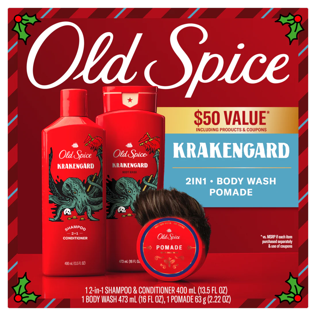 Old Spice Krakengard Holiday Pack - 3ct/6pk
