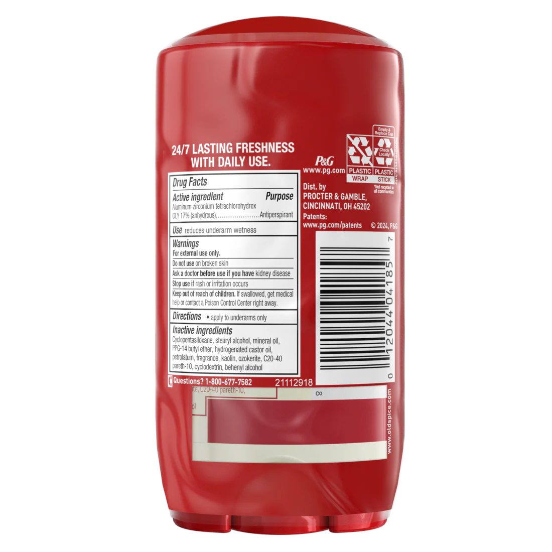 Old Spice Men's Antiperspirant And Deodorant Timber With Sandalwood 24/7 Sweat Protection Twin Pack - (2x2.6)oz/6pk - Image 2